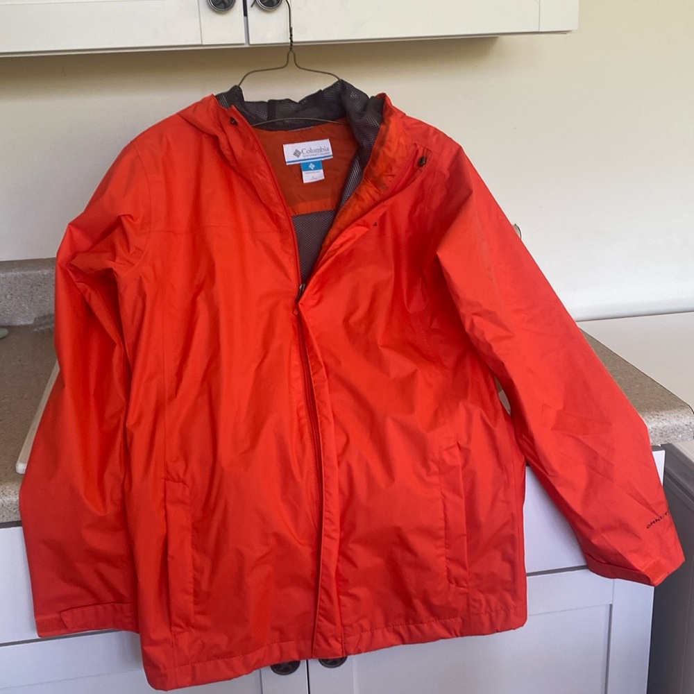 Columbia boys rain wind breaker